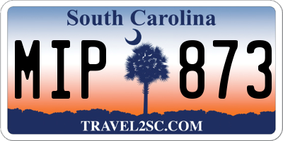 SC license plate MIP873