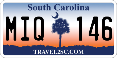 SC license plate MIQ146