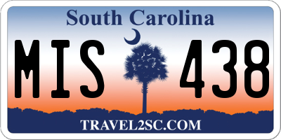 SC license plate MIS438
