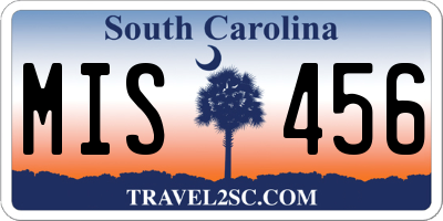 SC license plate MIS456