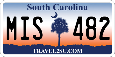 SC license plate MIS482