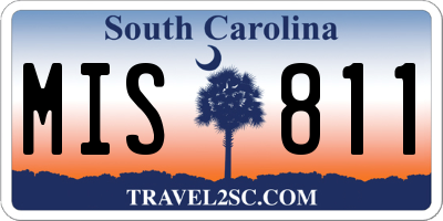 SC license plate MIS811