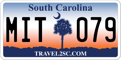 SC license plate MIT079