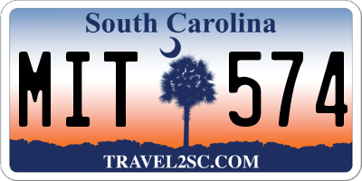 SC license plate MIT574