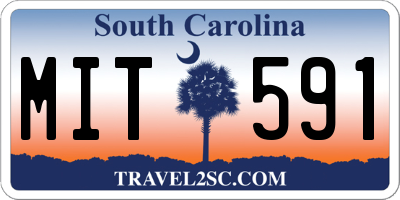 SC license plate MIT591