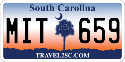 SC license plate MIT659