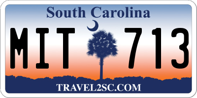 SC license plate MIT713