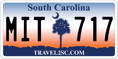 SC license plate MIT717