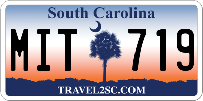 SC license plate MIT719