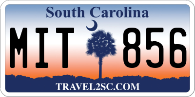 SC license plate MIT856
