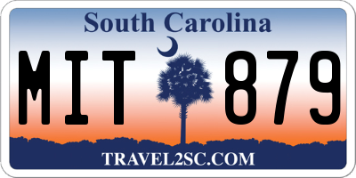 SC license plate MIT879