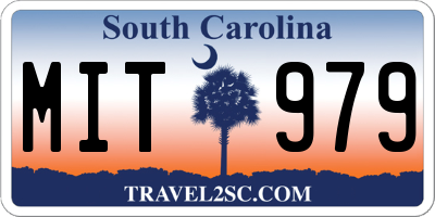 SC license plate MIT979