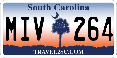 SC license plate MIV264