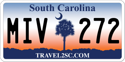 SC license plate MIV272