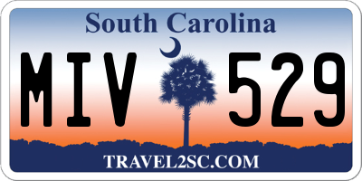 SC license plate MIV529