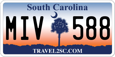SC license plate MIV588