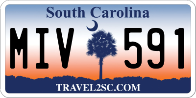 SC license plate MIV591