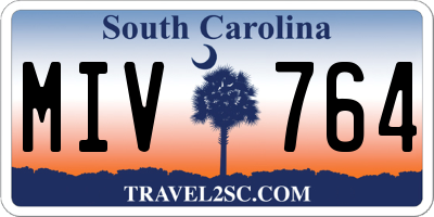 SC license plate MIV764