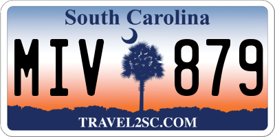 SC license plate MIV879