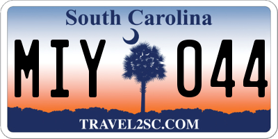 SC license plate MIY044