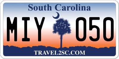 SC license plate MIY050