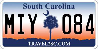 SC license plate MIY084