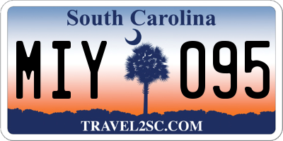 SC license plate MIY095