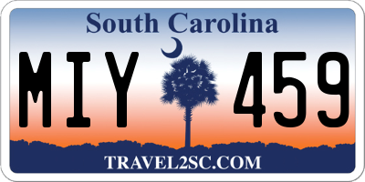 SC license plate MIY459