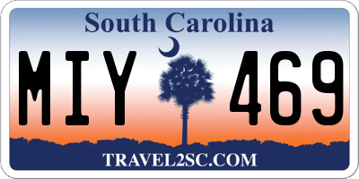 SC license plate MIY469