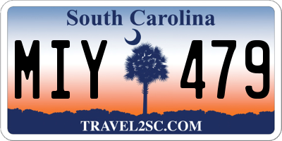 SC license plate MIY479