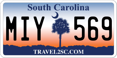 SC license plate MIY569