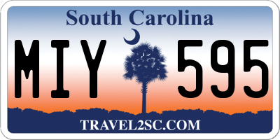 SC license plate MIY595