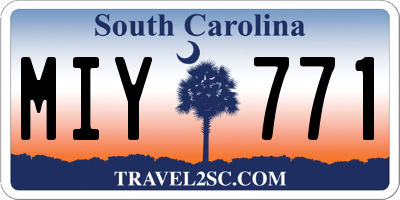 SC license plate MIY771