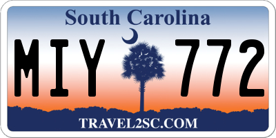 SC license plate MIY772