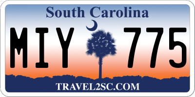 SC license plate MIY775