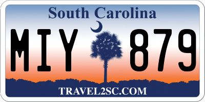 SC license plate MIY879