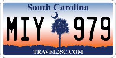 SC license plate MIY979