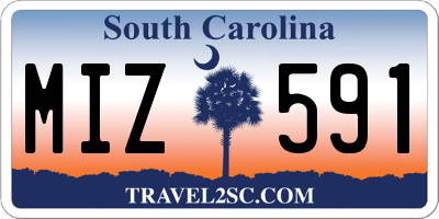 SC license plate MIZ591