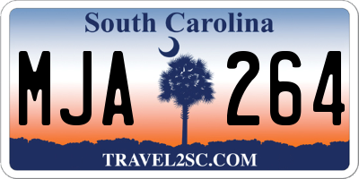 SC license plate MJA264
