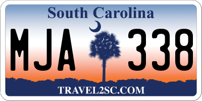 SC license plate MJA338