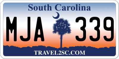 SC license plate MJA339