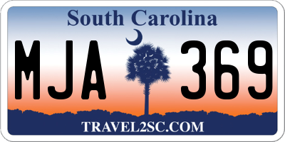 SC license plate MJA369