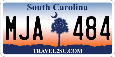SC license plate MJA484