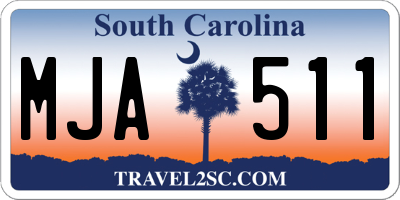SC license plate MJA511