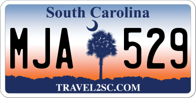 SC license plate MJA529