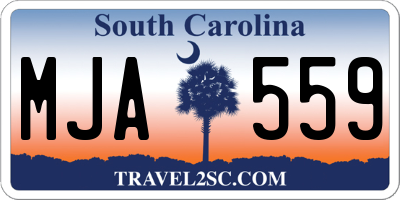 SC license plate MJA559