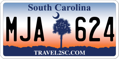 SC license plate MJA624