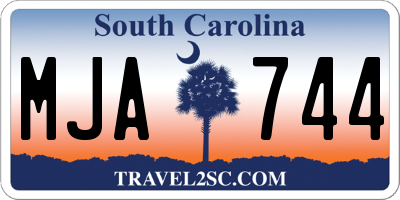 SC license plate MJA744