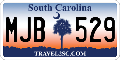 SC license plate MJB529