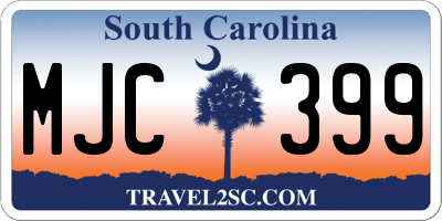 SC license plate MJC399